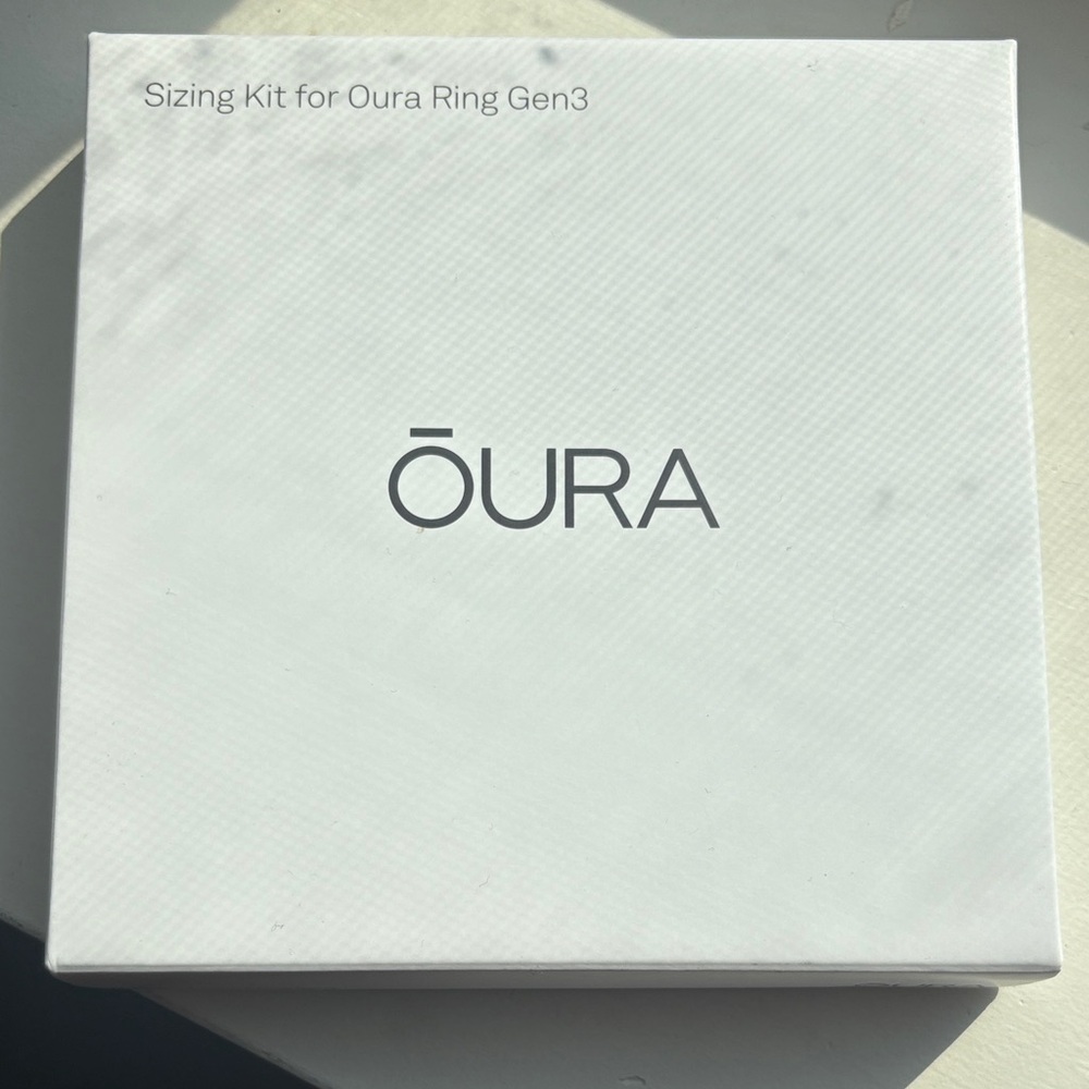 Oura Ring Gen3 Sizing Kit - Elegant White